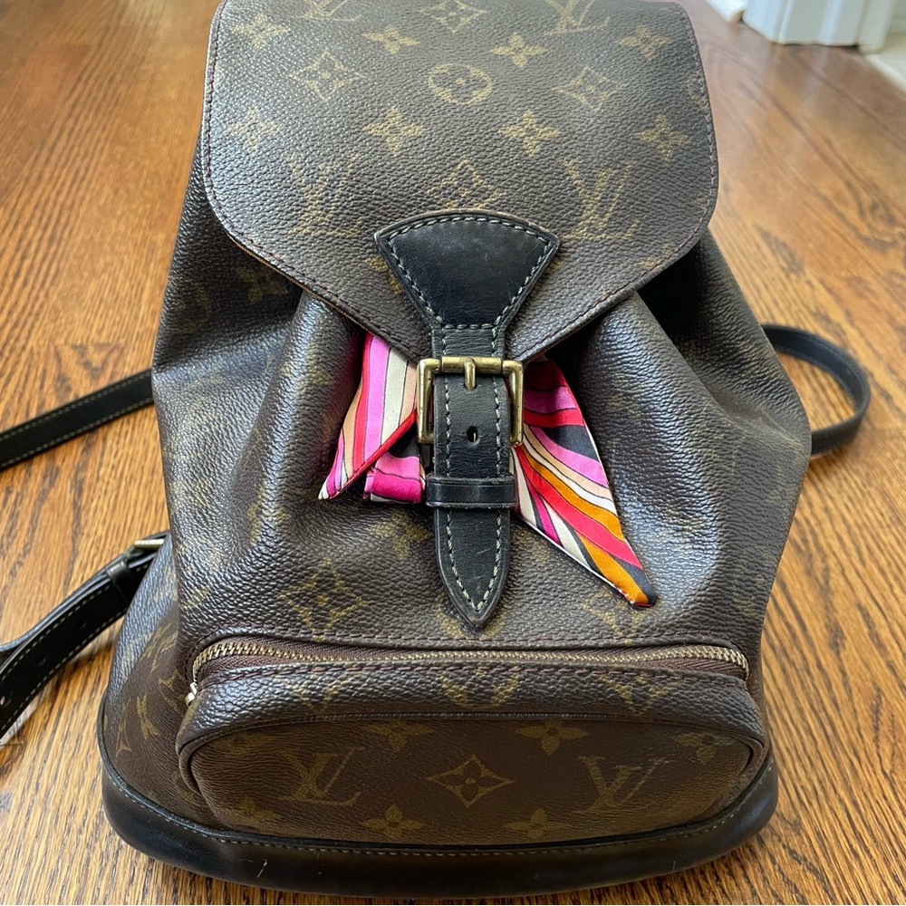 Authentic Louis Vuitton Monogram Montsouris MM Backpack